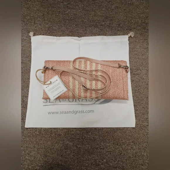 Sea &  Grass NWT Blush Shoulder Bag Clutch - Picture 3 of 6